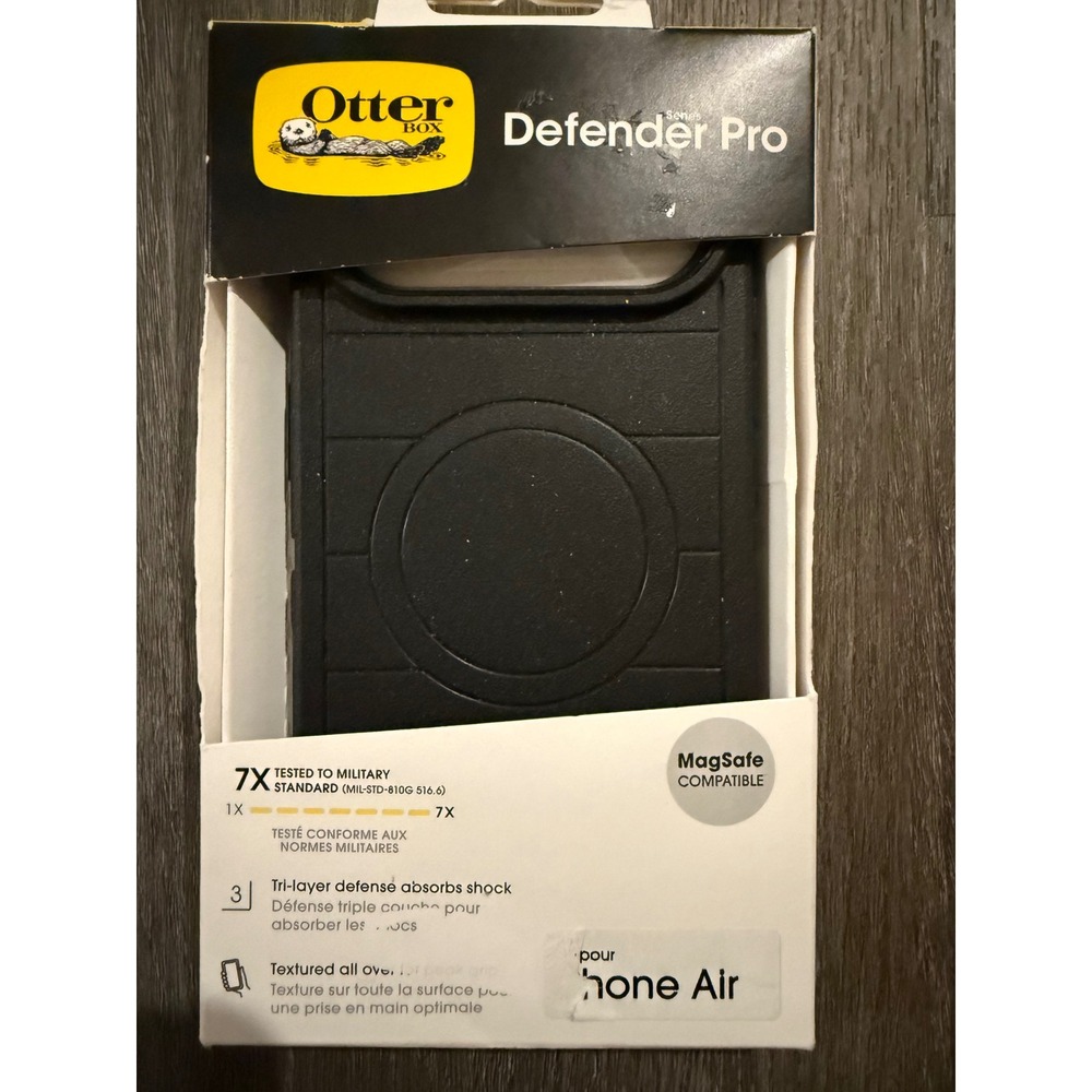 iPhone air OtterBox Defender Pro Case Black MagSafe Compatible NEW open box